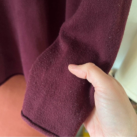 ☀️ French connection purple/plum mock turtleneck sweater - Picture 4 of 7